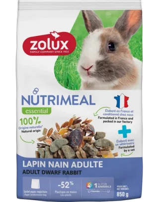 ZOLUX NUTRIMEAL 4 Mix de hrana pentru iepure miniatural adult 850 g