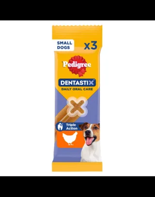 PEDIGREE DentaStix recompensa dentitie caini talie mica 3 buc - 45g