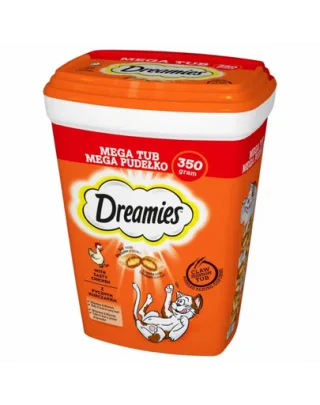 DREAMIES Mega Box 350g Gustari pentru pisici cu pui delicios