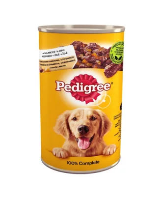 PEDIGREE Adult 1200g Conserva hrana umeda pentru caini adulți, cu pui si morcovi in aspic