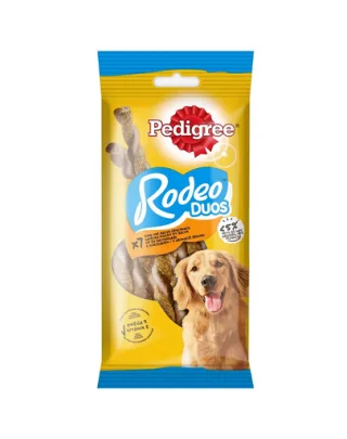 PEDIGREE Rodeo Duos 123g  Batoane caine, cu pui si bacon