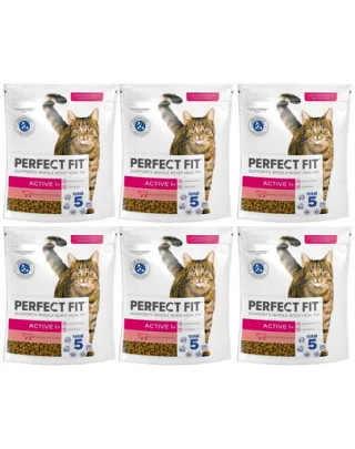 PERFECT FIT Active 1+ 6x750 g Hrana pisici, cu vita