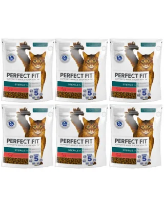 PERFECT FIT Sterile 1+ 6x750 g Hrana cu vita pentru pisici sterilizate