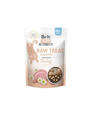 BRIT Care Raw Treat Freeze Dried Sensitive 40 g recompensa pisici cu probiotice, liofilizate