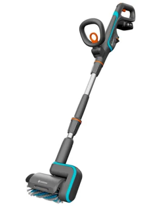 GARDENA Set perie pentru spalare terase, cu baterie