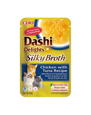 INABA Cat Dashi Delights Silky Broth pui si ton in supa 40g hrana pisica
