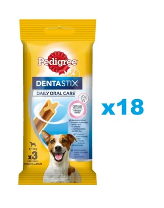 PEDIGREE DentaStix Recompense caine, talie mica, batoane dentare 18x45g