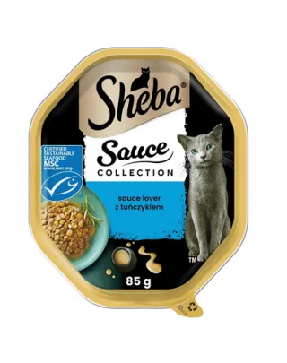 SHEBA Sauce Collection ton in sos 85 g tava pentru pisica