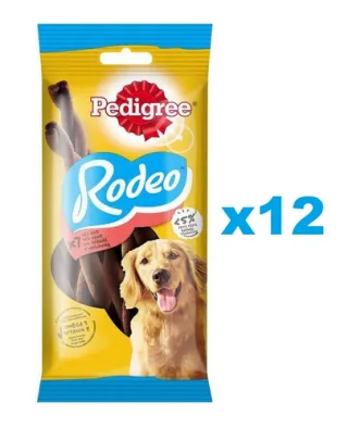 PEDIGREE Rodeo 12x122 g Set batoane pentru caine, cu vita