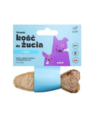 AZANKI Os cu somon pentru caini 12cm