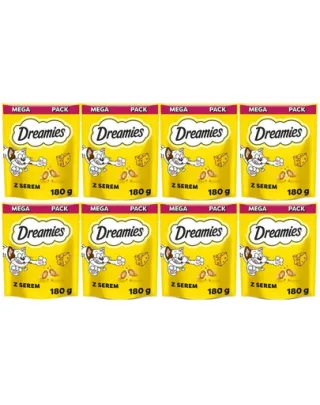 DREAMIES Mega Pack 8x180 g recompense pisici cu branza