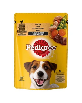 PEDIGREE Adult plic 100g hrana umeda pentru caini adulti bucati de pui si legume in sos