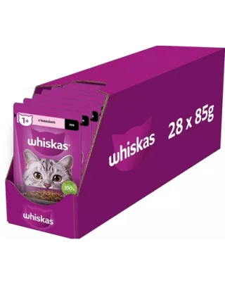 WHISKAS Adult somon in sos plicuri 28x85g hrana pisici adulte