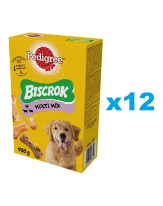 PEDIGREE Multi Mix Biscrok Set biscuiti pentru caini 12x500 g