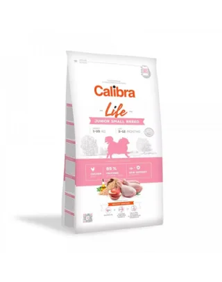 CALIBRA Dog Life Junior Small Breed Chicken hrana uscata hipoalergenica superpremium pentru caini juniori de talie mica 6 kg