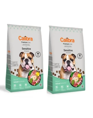 CALIBRA Dog Premium Line Sensitive hrana uscata completa pentru caini adulti sensibili 24 kg (2 x 12 kg)