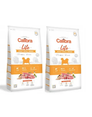 CALIBRA Dog Life Adult Small Breed Lamb hrana uscata superpremium pentru caini adulti de talie mica, cu miel 12 kg (2 x 6 kg)