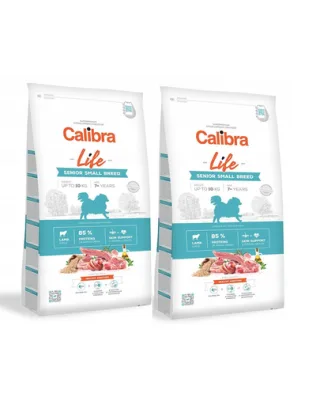 CALIBRA Dog Life Senior Small Breed Lamb hrana uscata superpremium pentru caini seniori de talie mica, cu miel 12 kg (2 x 6 kg)