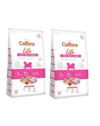 CALIBRA Dog Life Adult Small Breed Chicken hrana uscata superpremium pentru caini adulti talie mica 12 kg (2 x 6 kg)