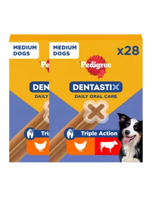 PEDIGREE DentaStix pentru caini rasa medie 52 buc.(2x4x180g)