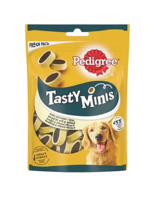 PEDIGREE Tasty Minis 6x140 recompense caini cu vita si branza