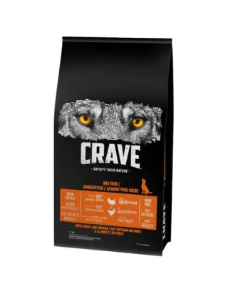 CRAVE Mancare uscata cu pui si curcan 11,5kg pentru caini adulti