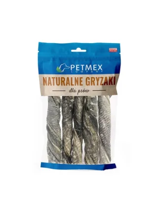 PETMEX Piele de cod twist 100g snack pentru caini