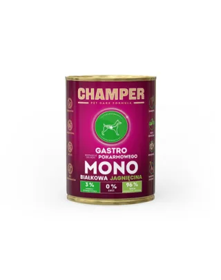 Hrana umeda caini CHAMPER Gastro cu miel 400 g
