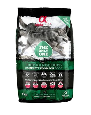 ALPHA SPIRIT Free range duck Hrana uscata caini,cu rata 3 kg