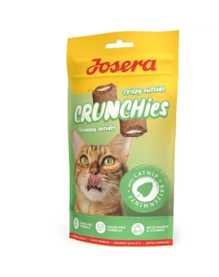 JOSERA Crunchies with Catnip 60 g snack crocant pentru pisici, fara cereale