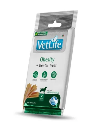 FARMINA Vet Life Dental Treat Obesity Medium/Maxi 100 g baton dentar pentru caini supraponderabili de talie medie si mare
