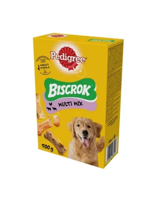 PEDIGREE Multi Mix Biscrok biscuiti caini 6x500 g cu pui, vita si miel