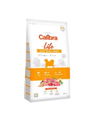 CALIBRA Dog Life Adult Small Breed Lamb 1,5 kg hrana superpremium caini adulti talie mica