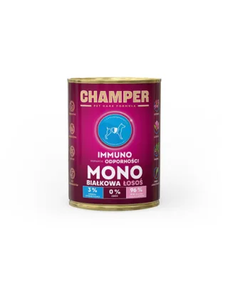 CHAMPER Immuno somon hrana pentru caini 400 g