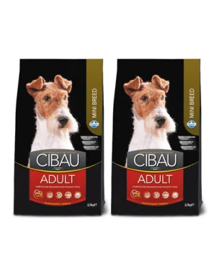 FARMINA Cibau Adult Mini 2 x 2,5 kg hrana caini adulti talie mica