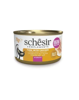 SCHESIR Ton cu pui in sos pentru pisici 70 g
