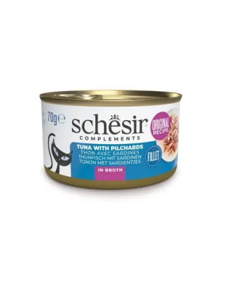 SCHESIR Ton cu sardine in sos 70 g conserva pisica