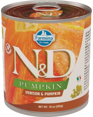 FARMINA N&amp;D Pumpkin hrană umedă - căprioară și dovleac 285 g