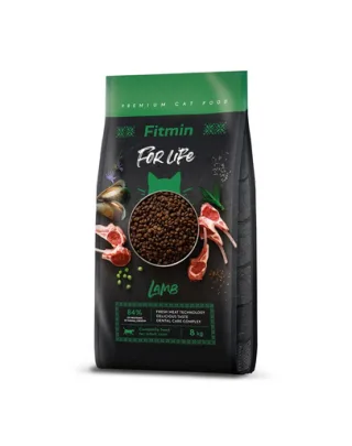 FITMIN Cat For Life Adult Lamb 8 kg hrana pisici, cu miel