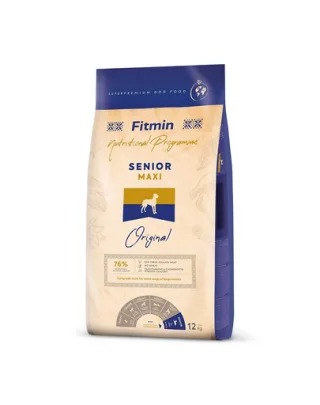 FITMIN dog maxi senior Sac hrana uscata caini seniori de talie mare12 kg
