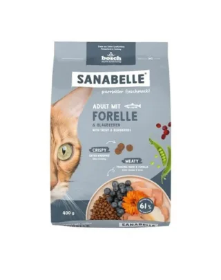 SANABELLE Hrană uscată pentru pisici adulte cu păstrăv, 400 g