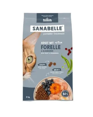 SANABELLE Hrană uscată pentru pisici adulte cu păstrăv, 2 kg