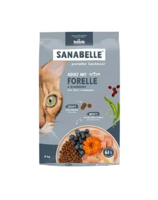 SANABELLE Hrană uscată pentru pisici adulte cu păstrăv, 8 kg