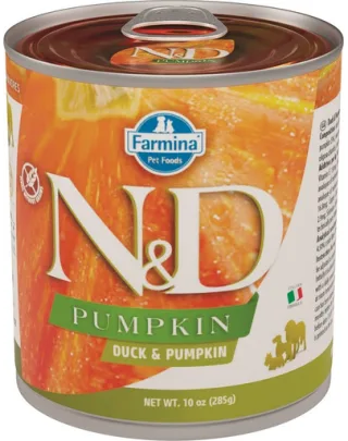 FARMINA N&amp;D Pumpkin rață &amp; dovleac câini adulți 285 g