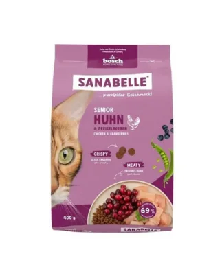 SANABELLE Senior 400 g hrană cu pui pentru pisici adulte și bătrâne