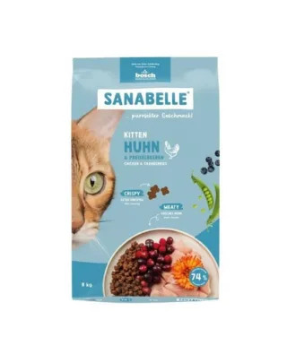 SANABELLE Kitten 8 kg hrană cu pui pentru pisoi și pisici gestante și lactante