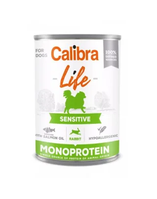 CALIBRA Dog Life Sensitive Rabbit 400 g cu iepure hrana completa pen­tru caini adulti