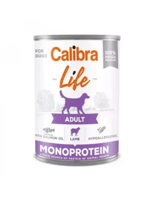 CALIBRA Dog Life Adult Lamb 400 g cu miel hrana pentru caini