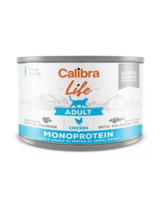 CALIBRA Cat Life Adult Chicken 200 g hrana de pui monoproteica pentru pisici