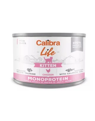 CALIBRA Cat Life Kitten Chicken 200g hrana monoproteica cu pui pentru pisoi